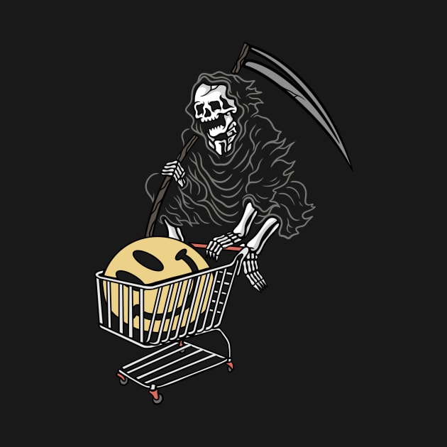 Shopping Skull, Shopping Skeleton, Shoping by gggraphicdesignnn