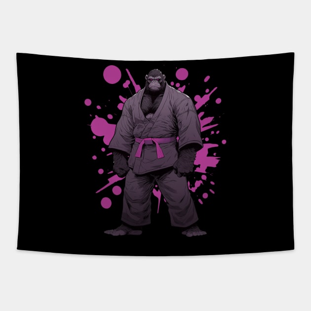 Ape Wild Warrior Unleashed Tapestry by Toshi