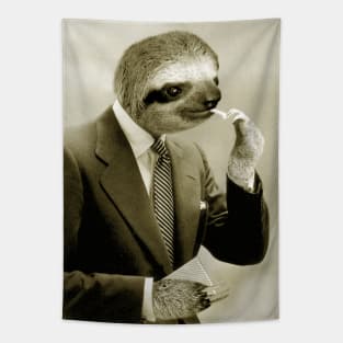 Gentleman Sloth #9 - Print / Home Decor / Wall Art / Poster / Gift / Birthday / Sloth Lover Gift / Animal print Canvas Print Tapestry