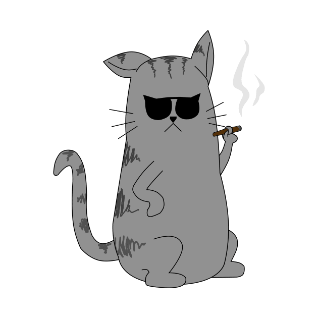 Cool Cat Cigar Lover by Underground Cargo