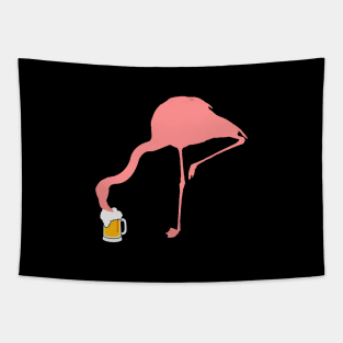 'Flamingo Loves Beer' Amazing Bird Lover Gift Tapestry