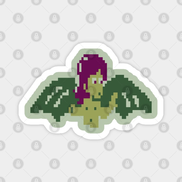 Manananggal 8-Bit Pixel Art: Embrace Filipino Mythology Magnet by Bear World Industries