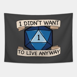 D20 Sarcastic Funny RPG Dice Tapestry