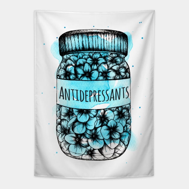 Antidepressants Tapestry by Akbaly