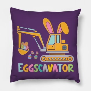 Eggs Excavator Pillow