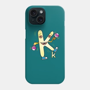 Funny Alphabet Lore Letter K Phone Case