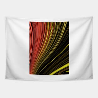 Saturn type ring pattern in shades of red yellow and orange Tapestry