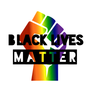 Black Lives Matter Rainbow T-Shirt