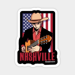 Nashville Tennessee Country Music Lover Guitarist Magnet