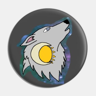 Wolf, Sun, & Moon Pin
