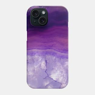 Purple geode pattern Phone Case