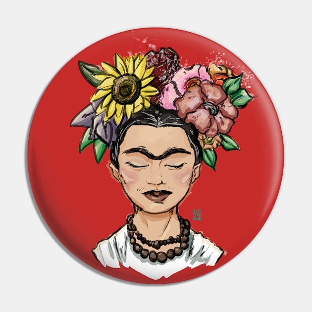 Frida Kahlo Pin by Diogo Mendes Store