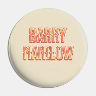 Barry text vintage Pin