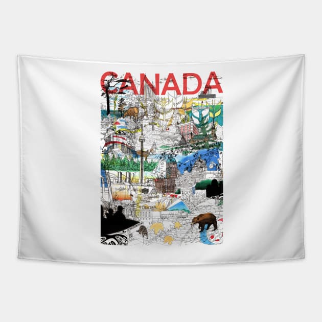 Canada Tapestry by davidbushell82