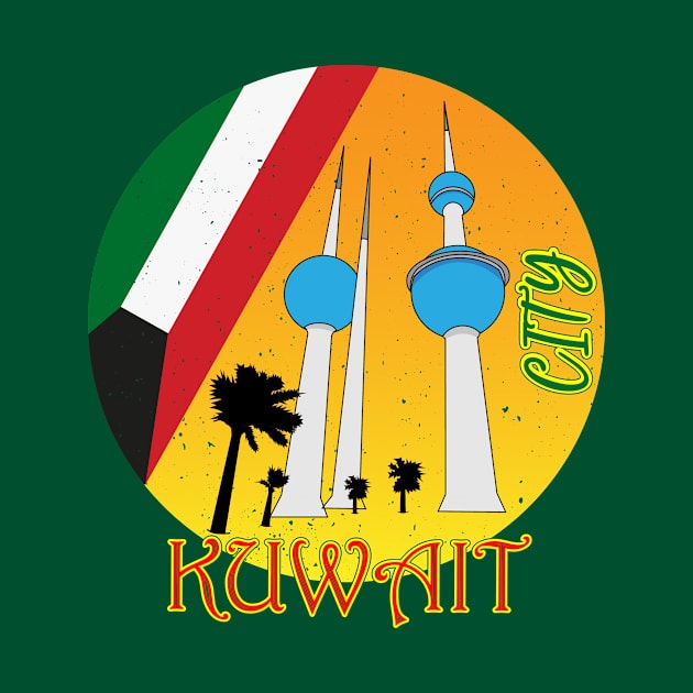 Kuwait City Retro by Admair 