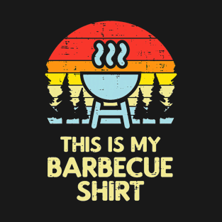 This Is My Barbecue Shirt Retro Bbq Grilling Men Women Kids T-Shirt T-Shirt