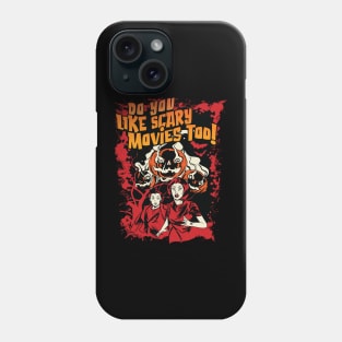 Do you like Scary Movies too! Vintage Graphic Phone Case