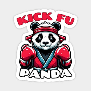 Kickboxing panda Magnet