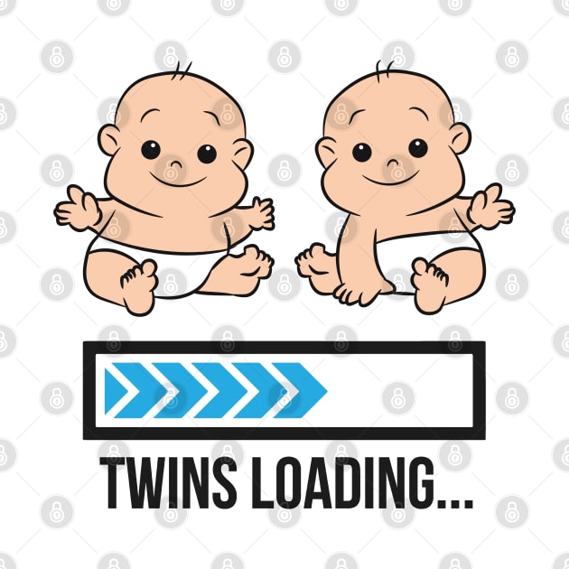 Mom Of Twin Pregnancy Twins Loading Pregnant With Twins by EQDesigns