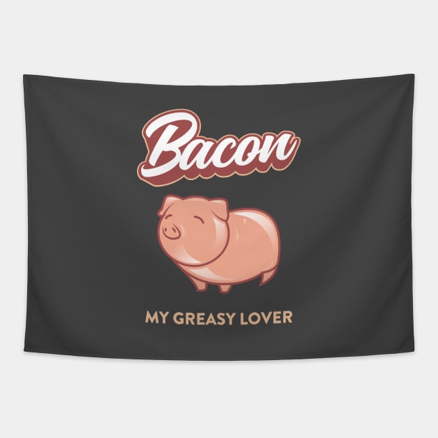 Bacon Humour Tapestry by NineBlack