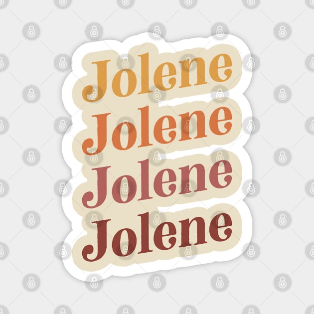 Jolene Retro Earth Toned Boho Design Magnet by KodiakMilly