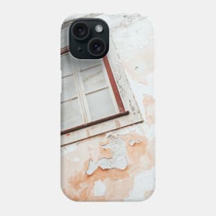 Old weathered window and wall Phone Case