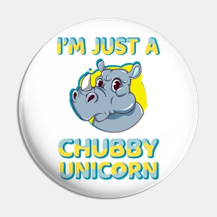 Chubby Unicorn Pin