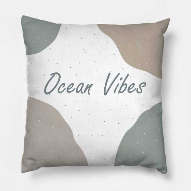 Ocean Vibes Pillow by Creative Meadows