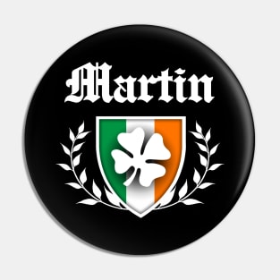 Martin Shamrock Crest Pin