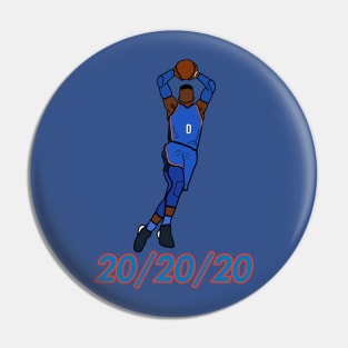 Russell Westbrook 20/20/20 - NBA Oklahoma City Thunder Pin