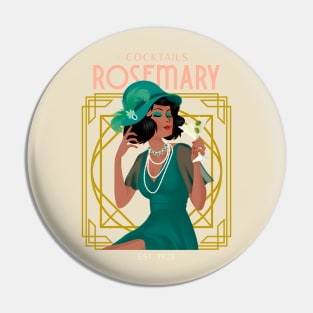 Cocktails Rosemary - The Great Gatsby Pin