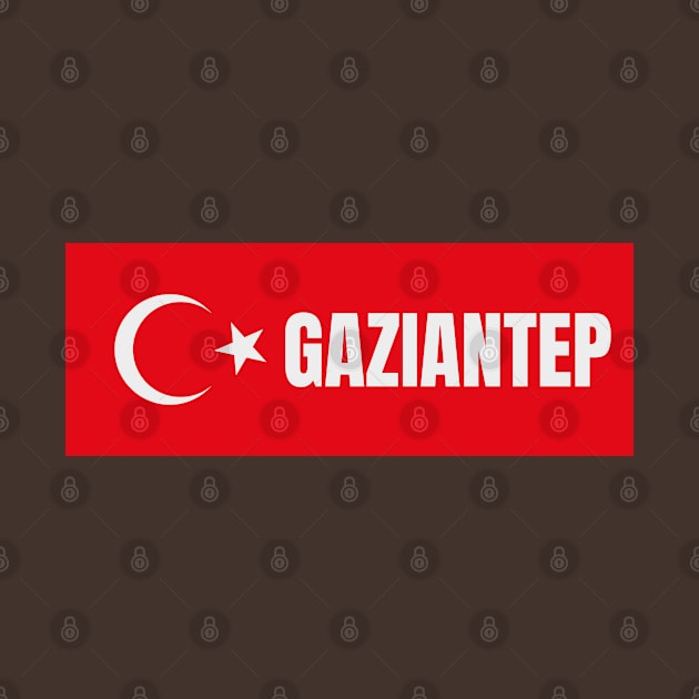 Gaziantep City in Turkish Flag by aybe7elf