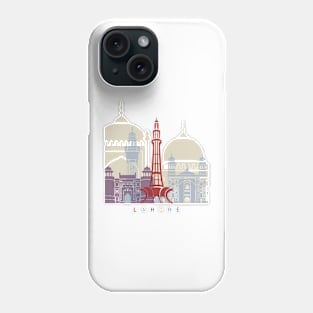 Lahore skyline poster Phone Case