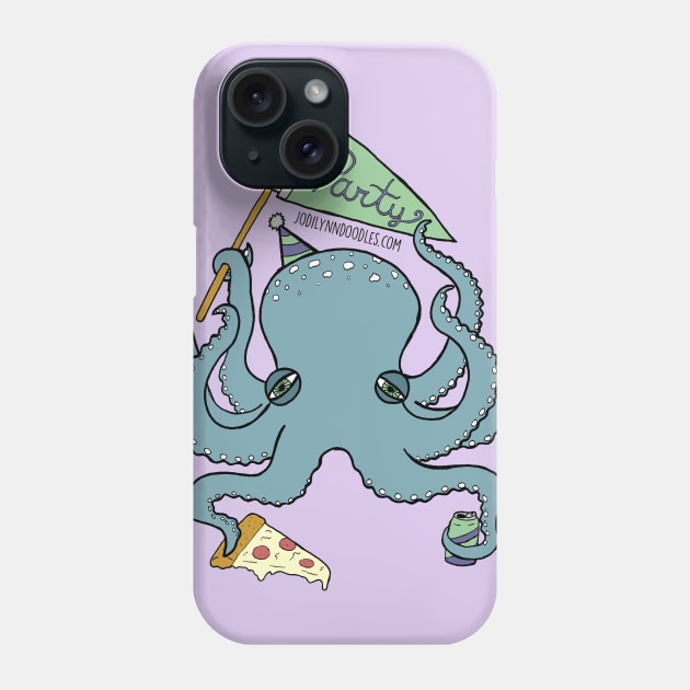 octopus party Phone Case by JodiLynnDoodles