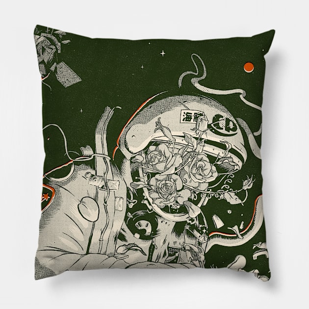 Space to Bakersfield Pillow by mathiole