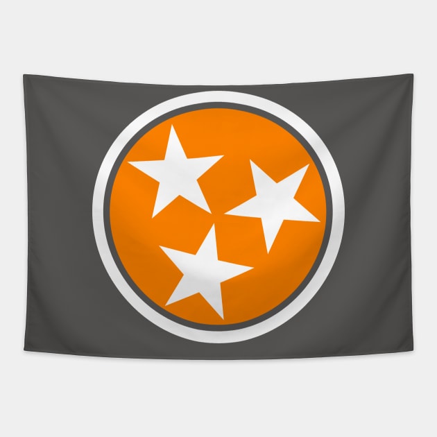 Tennessee Flag Stars // Big Orange Tapestry by SLAG_Creative