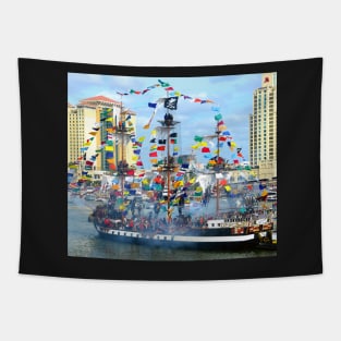 Gasparilla 2018 pirate invasion Tapestry