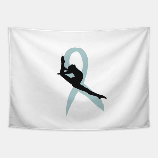 Sexual Assault Awareness — Teal Ribbon Tapestry by Flipflytumble