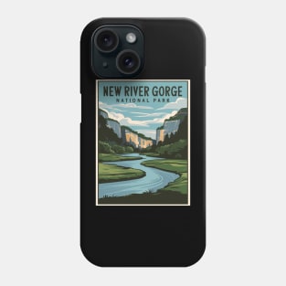 New River Gorge National Park Travel Poster Phone Case