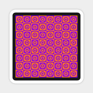 purple abstract geometrical apttern Magnet