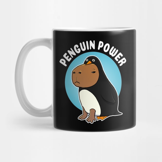 Penguin power Capybara Penguin - Funny Capybara - Mug
