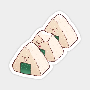 Cute Cat Onigiri Magnet