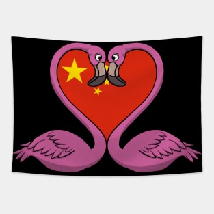 Flamingo China Tapestry