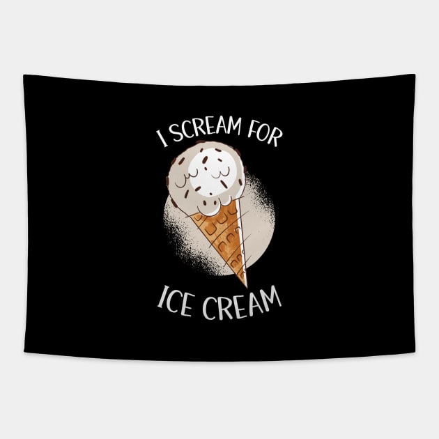 I Scream For Ice Cream Tapestry by OnepixArt
