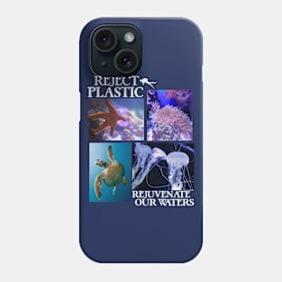 Reject Plastic Rejuvenate Our Waters - Environmental Awareness (Save The Fish) Phone Case