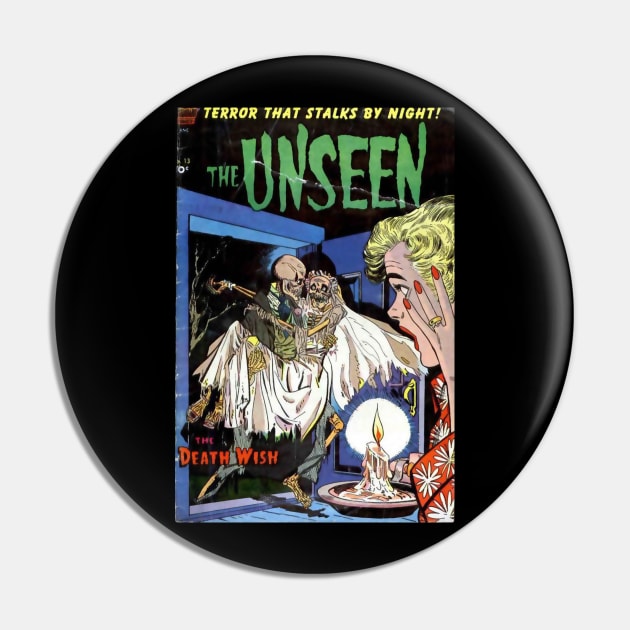 The Unseen horror comic Pin by Psychosis Media