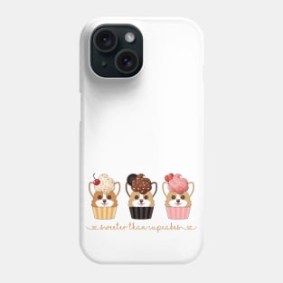 Corgi Cupcake Trio Phone Case