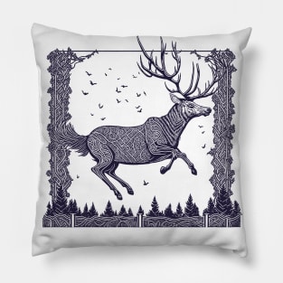 Skybound Stag Pillow