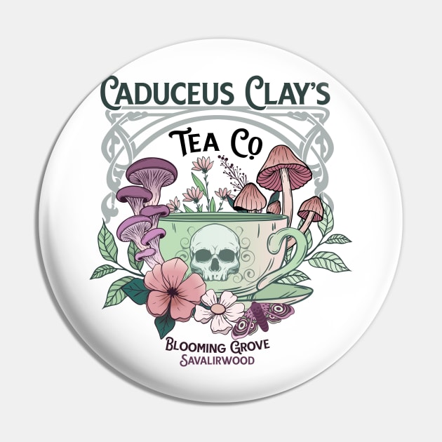 Caduceus Clay's Tea Co. Pin by CrimsonHaze