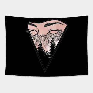 Natural face Tapestry